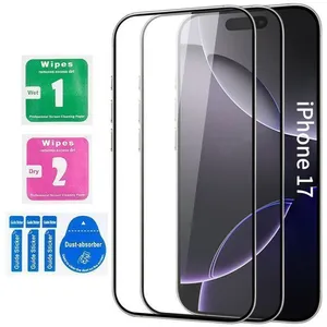 Verre Trempé iPhone 17 6.3 in Lot de 2 Films Protection Écran 9H Vitre... pas cher