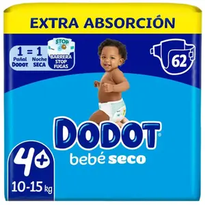 Dodot Extra Dry Baby Size 4 62 pcs. (Taille 4) pas cher