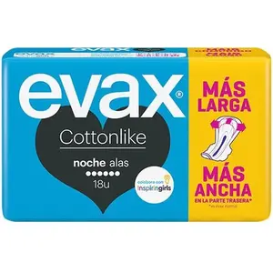 Evax Cottonlike Compresas Noche Alas 18 U pas cher