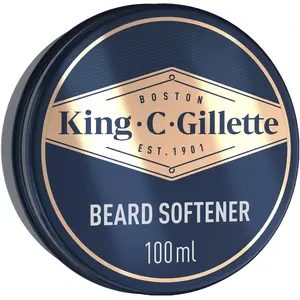 Gillette King C. kit Baume Adoucissant Poils du Visage pour Hommes, Nutrition Profonde, avec Beurre de Cacao, Huile d'Argan et Beurre de Karité, 100 ml