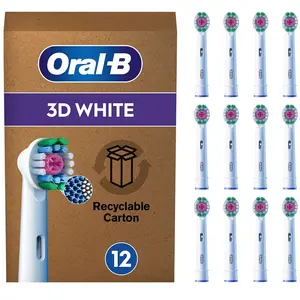 Oral-B, Tête de brosse à dents, Pro 3DWhite (12x) pas cher