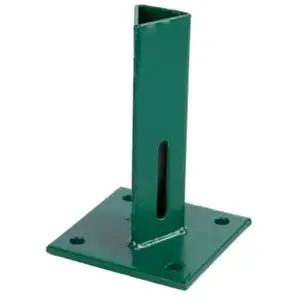 Platine à fixer pour poteau en T verte 30 x 30 pas cher