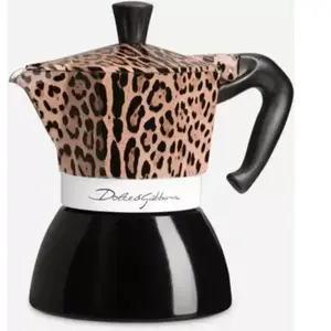 Cafetière italienne BIALETTI Moka Induction 4 cups D&G Leopard