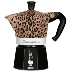 Cafetière italienne BIALETTI Moka Express 3 Cups Collection D&G Leopa pas cher