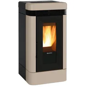 Extraflame - Poêle à pellets Lucia Plus finition taupe de 56,6 cm pas cher