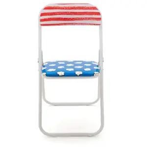 SEDIA IN METALLO PIEGHEVOLE STUDIO JOB BLOW CM. 44 H.47/80 POP CORN NEW SELETTI pas cher