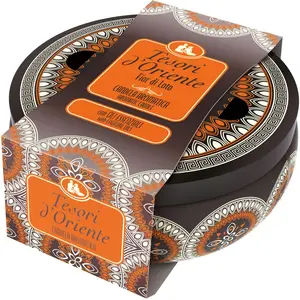 Tesori d'Oriente - Bougie parfumée fleur de lotus, aux notes douces et fleuries, avec cires de haute qualité et huiles essentielles, 2 mèches, 200 g