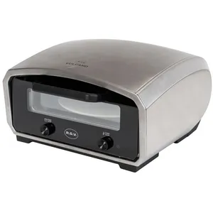RGV Vulcano Forno Pizza Elettrico 33cm 2100W 450°C Nero e Acciaio Inox... pas cher