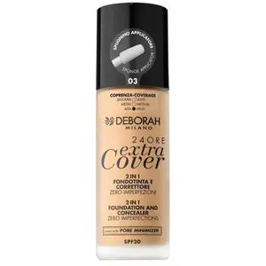 DEBORAH MILANO - Deborah Milano 24 Ore Extra Cover 2 En 1 Spf20 03 30ml pas cher