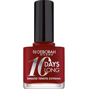 DEBORAH Vernis 0 Days Long N.6, tenue jusqu'à 0 jours sans retouche ou lampe UV, pour ongles nourris et lumineux, Dark Red