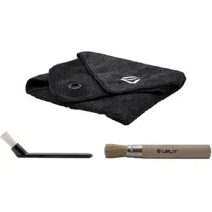 Lelit - Kit de nettoyage en tissu brossé, noir