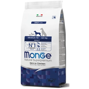 12kg de croquettes natural Superpremium Adult medium Monge pour chiens pas cher
