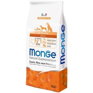 12kg Natural Superpremium All Breeds Adult croquettes pour canard, riz & pomme de terre pas cher