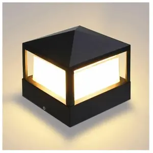 TREETALK De Poteau Lampe Pilier Portail Lampe D'extérieur lumière colo... pas cher