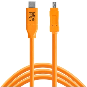 TetherPro USB-C vers 2.0 Mini-B 8-broches orange pas cher