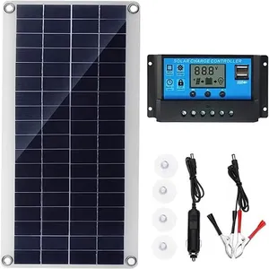 Kit De Panneau Solaire Souple Monocristallin De 100W 12V Panneau Solai... pas cher