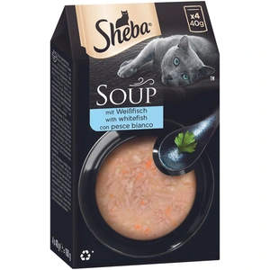 Sheba Classic Soup 40 x 40 g pour chat - poisson blanc pas cher