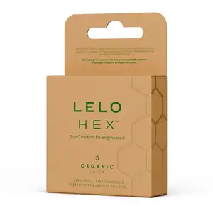 LELO HEX Organic - condooms - 54 mm - 3 stuks pas cher