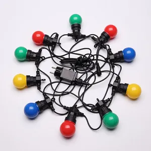 ENSOLEILLE 5M Multicolore IP65- Guirlande Electrique Extérieure 10 Bul... pas cher
