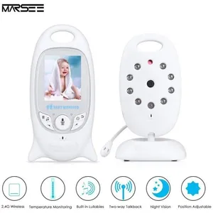 Babyphone Vidéo san fil Moniteur Bébé Baby Monitor avec Capteur de Tem... pas cher