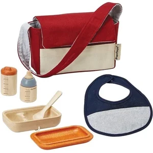 Plan Toys Kit pour repas de poupon en bois pas cher