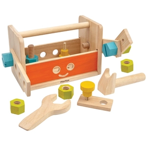 PlanToys Houten Speelgoed Robot Gereedschapskist. pas cher