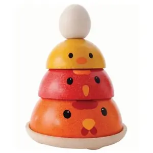 PlanToys Houten Speelgoed Kip Nestelen. pas cher