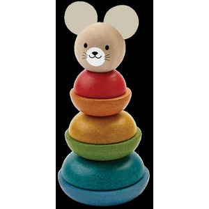 PlanToys Houten Speelgoed Stapelring - Muis pas cher