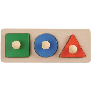 Puzzle à encastrer Montessori (3 pièces) pas cher