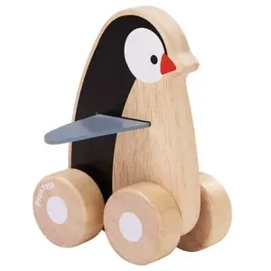 Trousselier Jouet en bois Pingouin roulant pas cher