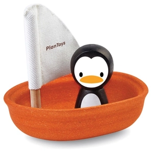 PlanToys Jouet en bois Plan Toys Bateau Pingouin pas cher