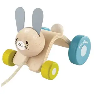 PlanToys Plan Toys Lapin sautillant à tirer pas cher