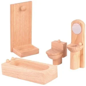 PlanToys Houten Speelgoed Badkamer-Klassiek. pas cher