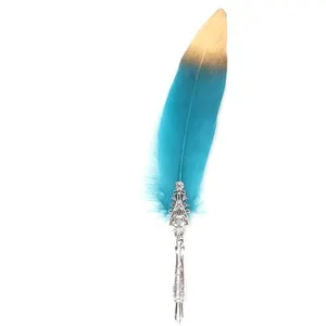 Stylo plume calligraphie européenne Vintage papeterie cadeau - Bleu ci...Vendu parfnac-be