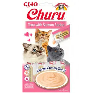 Comparateur de prix : Inaba - Churu Tuna Salmon Kattensnack.