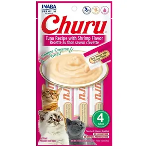 Inaba Churu Tuna With Shrimp Flavour - Cat Treats - 4x14 G pas cher