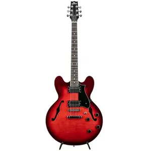 Heritage Ascent+ H-535 Scarlet Red Burst semi-akoestische gitaar pas cher