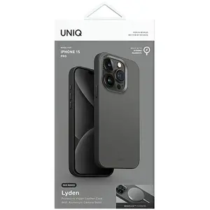 Uniq étui Lyden DS iPhone 15 Pro 6.1" Magclick Charging szaro-czarny/c... pas cher