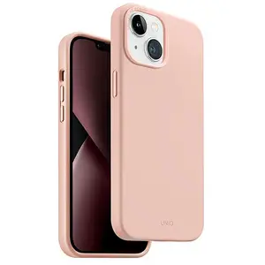 UNIQ Coque Hybride pour iphone 14 Plus Lino Rose Blush pas cher