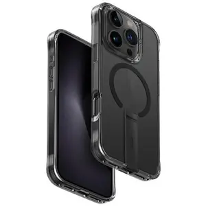 Uniq etui Eleva avec support Vertica iPhone 16 Pro 6.3" czarny/carbon black (Apple iPhone 16 Pro), Coque pour téléphone portable, Noir pas cher