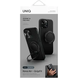 Uniq Keva Air iPhone 16 Pro Max 6.9 Magclick Charging case black/carbo...