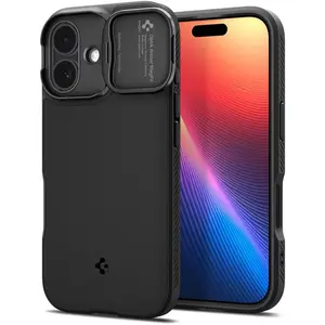 Spigen - Optik Armor MagSafe - iPhone 17 - Black (Apple iPhone 17), Coque pour téléphone portable, Noir pas cher
