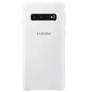 Samsung Galaxy S10 Silicone Cover Blanc pas cher