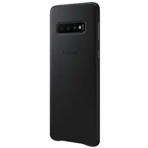 Coque en cuir Samsung Noir pour Galaxy S10 pas cher