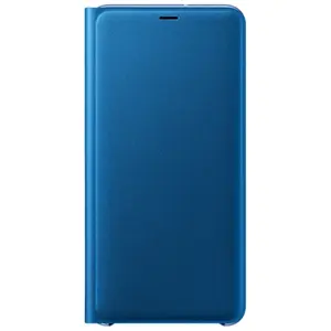 Etui Samsung Flip Wallet Bleu pour Galaxy A7 2018 pas cher