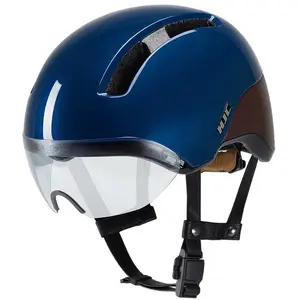 HJC CALIDO PLUS VISIERE METAL NAVY BROWN Bleu marine pas cher