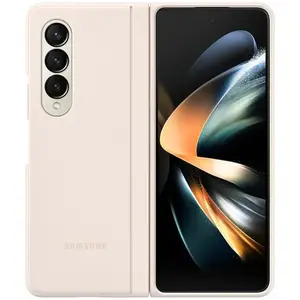 SAMSUNG Coque fine avec rabat Galaxy ZFold4 Ivoire pas cher