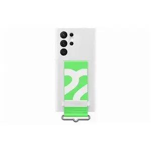 Samsung Coque Silicone avec lanière G S22Ultra Blanc pas cher
