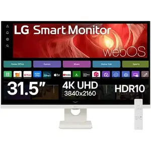 LG 32U721SA-W.AEU Smart Monitor - 4K UHD, webOS, Apple Airplay 2