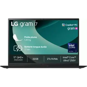 Ordinateur portable LG Gram  17Z90TL-G.AU8BF Copilot+ pas cher